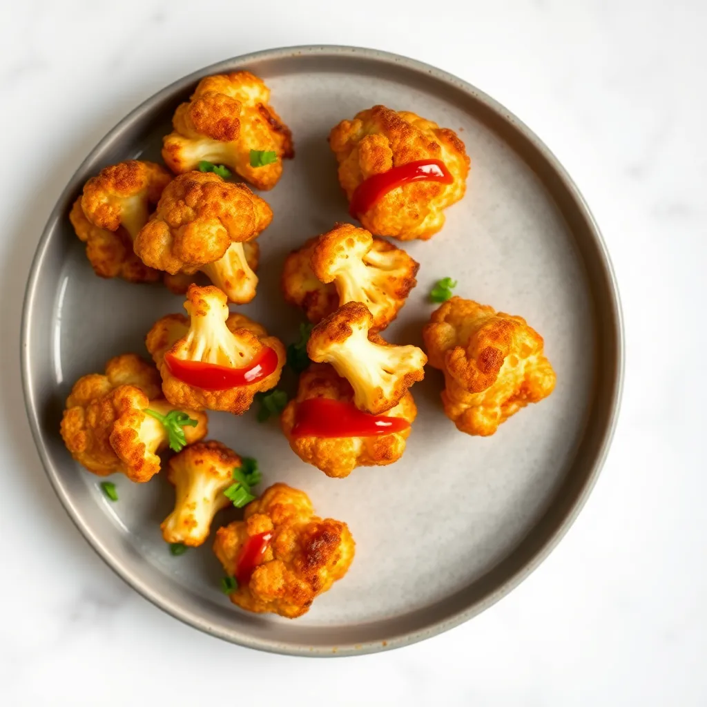 Crispy Korean-Style Cauliflower Bites with Gochujang Glaze
